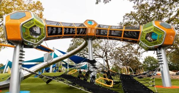 The Playground is part of the LeFleur's Bluff Complex