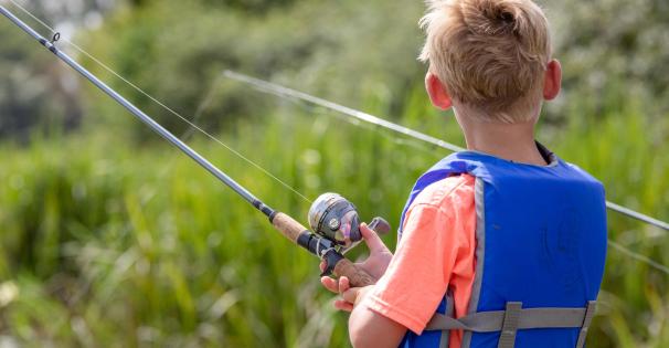 Kid fishing